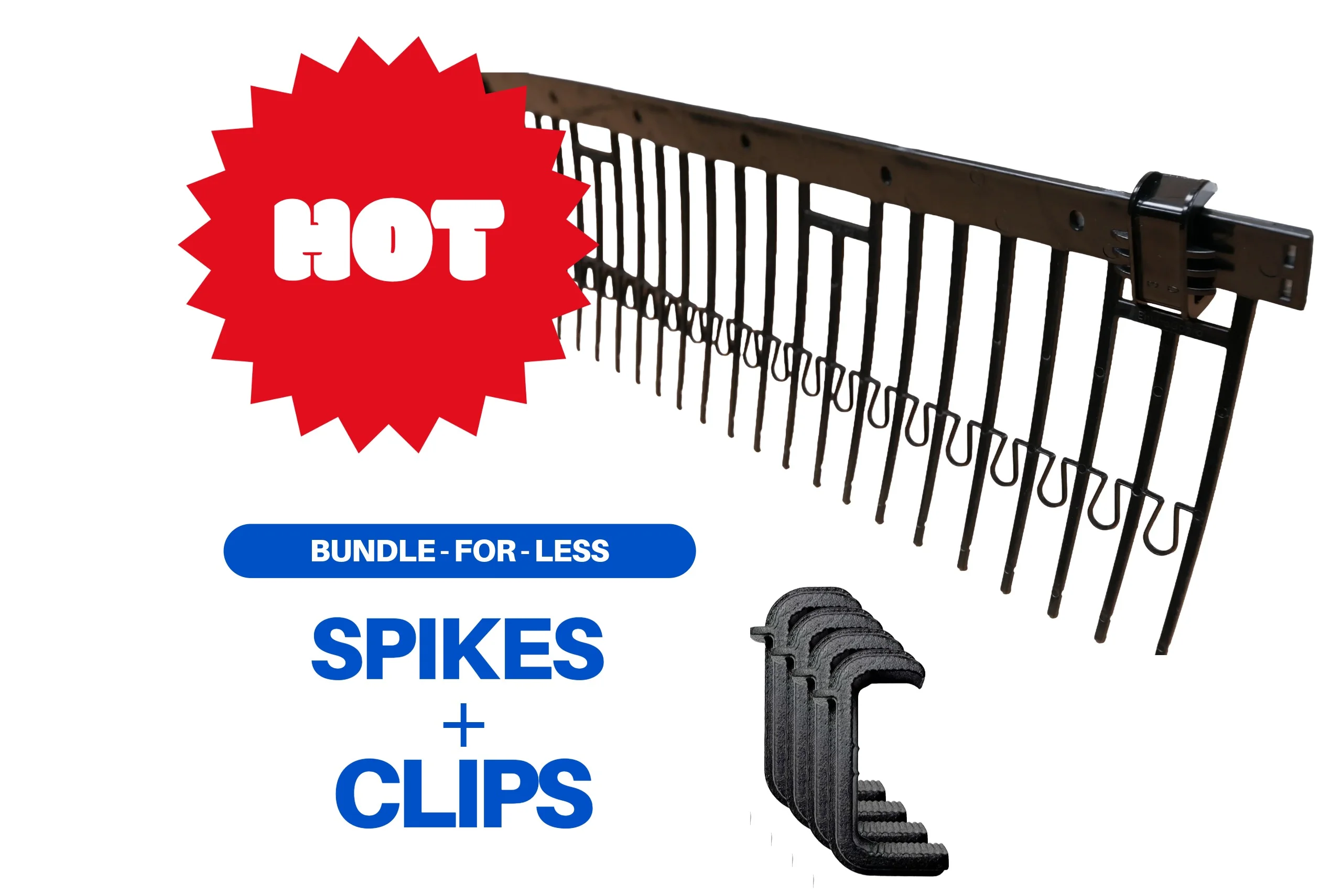 Solar Panel Proofing Kit (35m) - 125mm Spikes + 150/300 speed clips