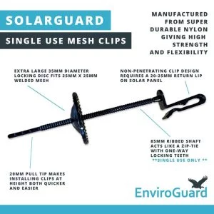 Solarguard Mesh Clip Push Fit