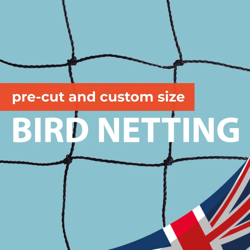 Pre-cut and custom size bird netting: shop bird netting