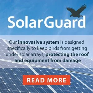 SolarGuard solar panel bird proofing: shop solar panel exclusion products