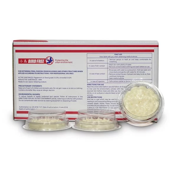 Killgerm Chemicals Ready Made Bird Free Fire Gel 15 x Magnetic Trays