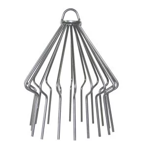 Decorative Universal Chimney Pot Guard Silver