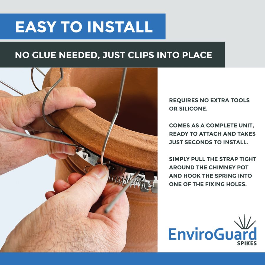 Chimney Bird Deterrent Spike EnviroGuard