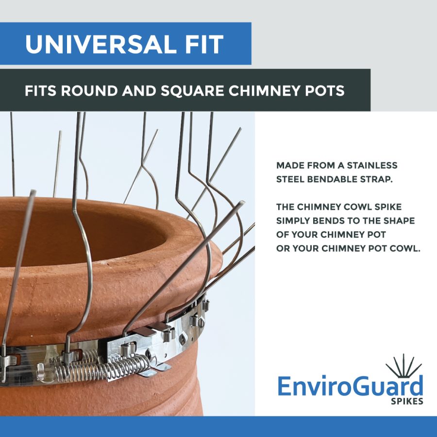 Chimney Bird Deterrent Spike EnviroGuard