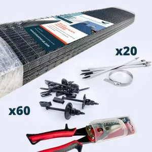 PVC Coated Solar Panel Mesh Kit, Pre Cut