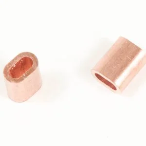 2.5mm Copper Ferrules For 2mm Wire Rope Termination
