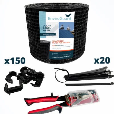 PVC Coated Solar Mesh Kit 30M with Speed Clips