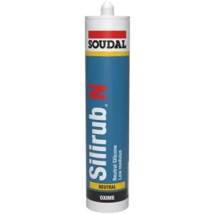 Silicone Adhesive 300ml Soudal Silirub N Clear